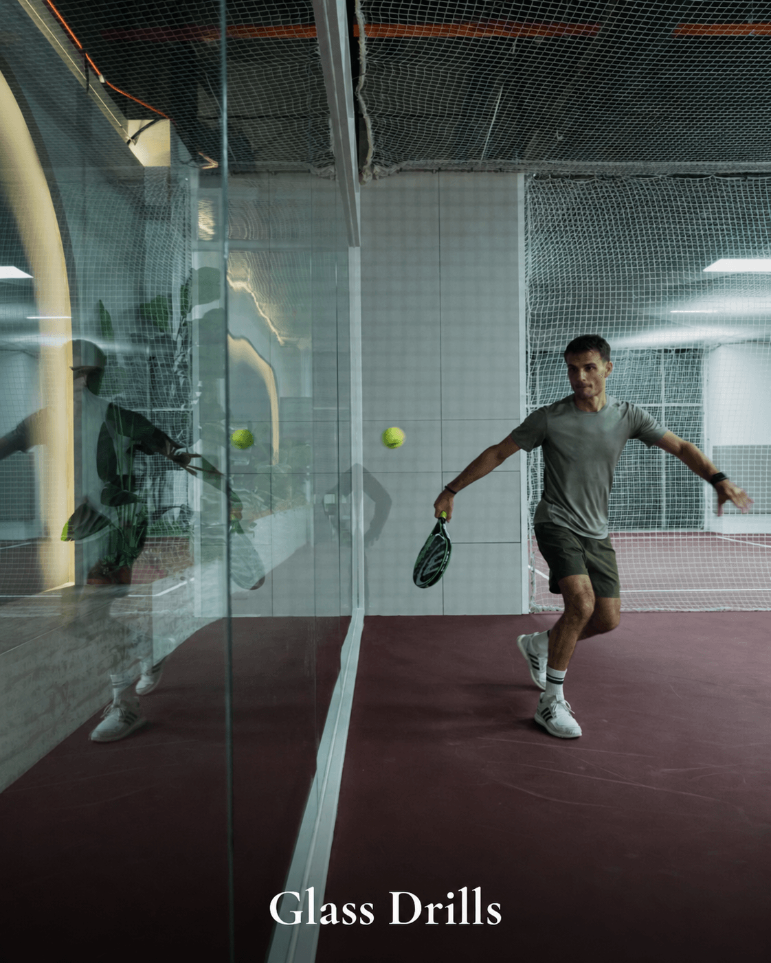 Padel glass drills.